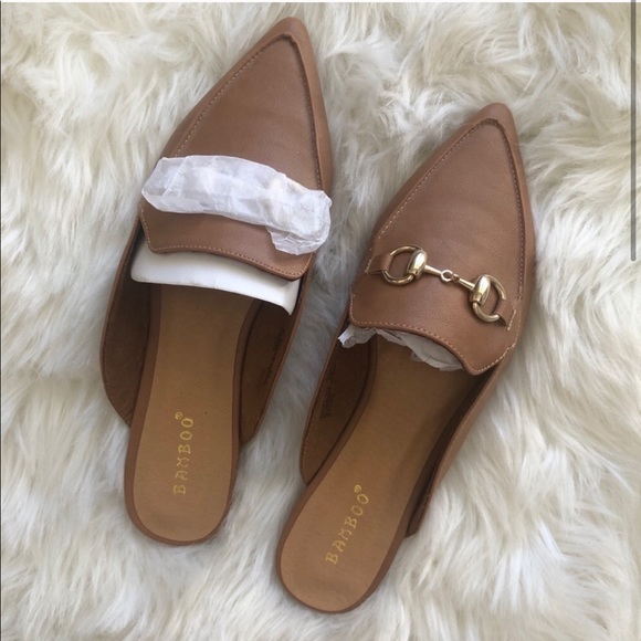 Bamboo Tan Mules - Picture 4 of 5